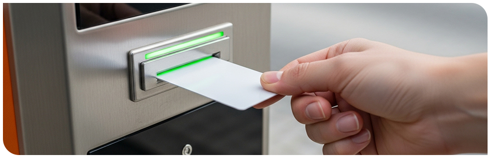 Controle de estacionamento do posto de combustível